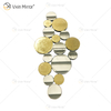 عرض ساخن WXM-1961 Golden Leaf 3D Luxury Wall Mirror مرآة حائط عتيقة