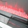 حار بيع WXWF-1097 Sparkle Electric LED Crystal Crushed with Crystal Insert Mirror Fireplace