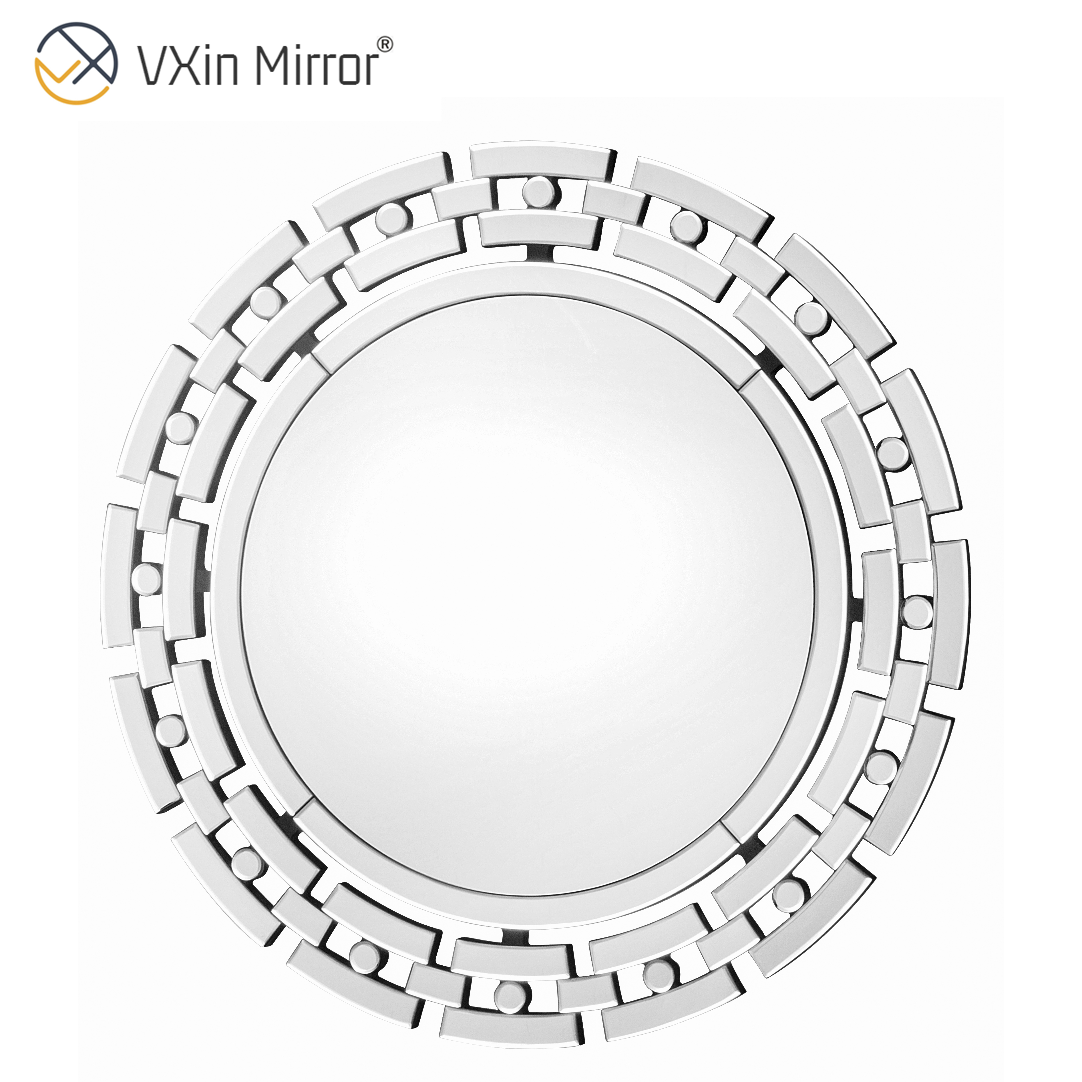 مرآة حائط من الزجاج الفضي VXin WXM-1124 Moden ديكور منزلي لغرفة المعيشة وغرفة النوم
