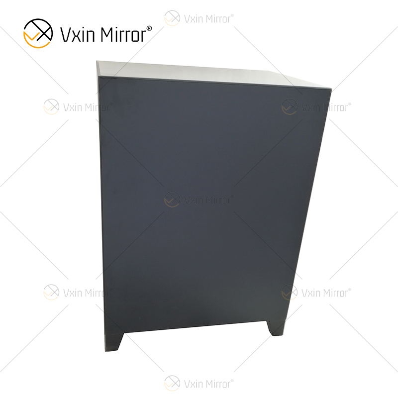 منضدة بجانب السرير بإطار من الألماس المكسر الفضي ذات نوعية جيدة مع طاولة بجانب السرير بثلاثة أدراج