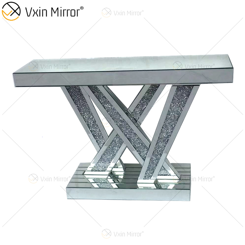 WXWF-513 سعر المصنع بالجملة آرت ديكو العتيقة مع طاولة زجاجية منحنية