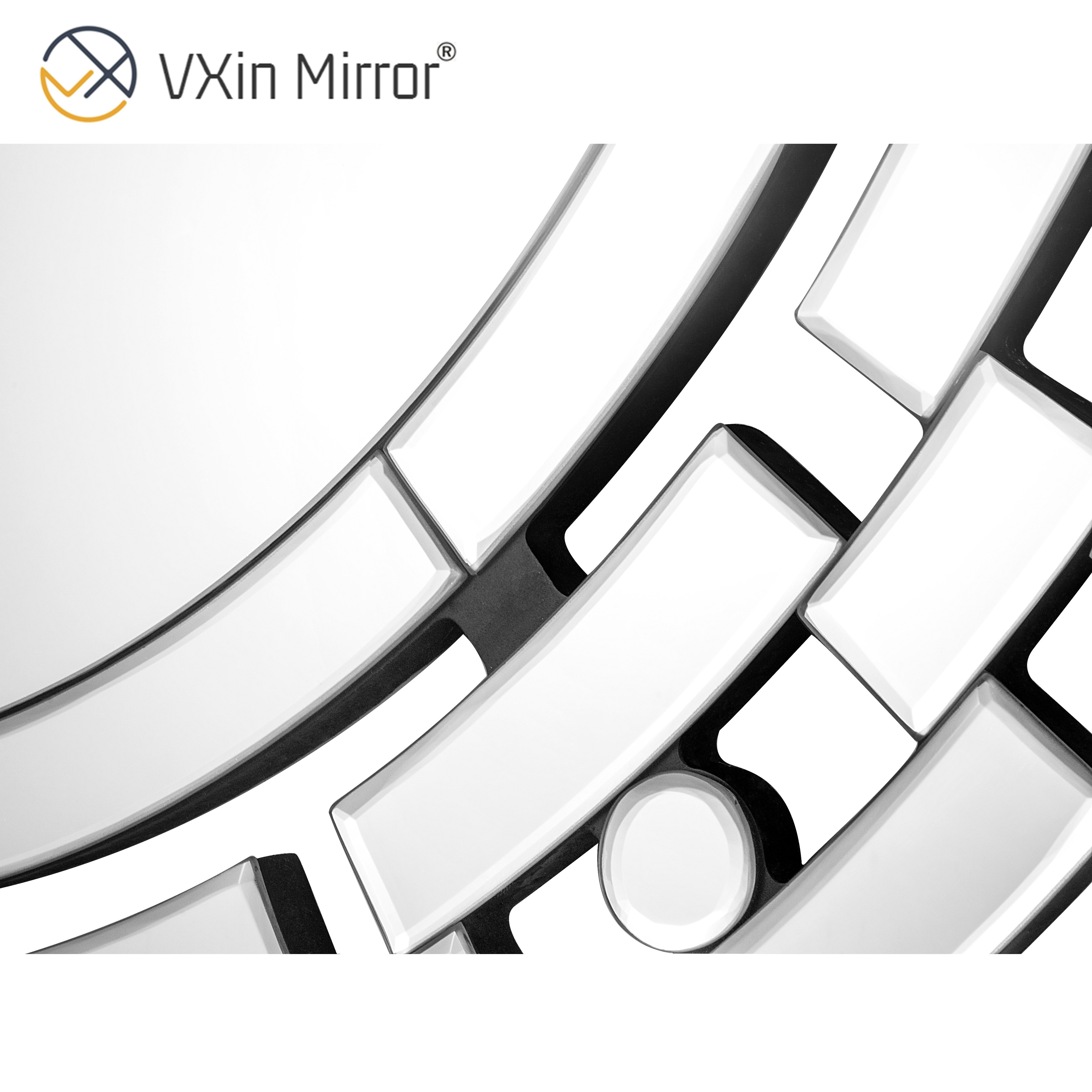 مرآة حائط من الزجاج الفضي VXin WXM-1124 Moden ديكور منزلي لغرفة المعيشة وغرفة النوم