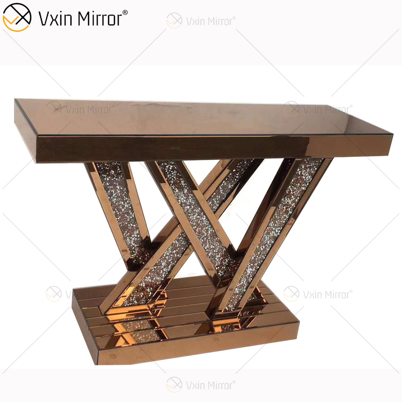 WXWF-513 سعر المصنع بالجملة آرت ديكو العتيقة مع طاولة زجاجية منحنية