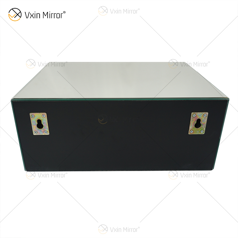 Vxin Factory Supply WXF-153 الفضة جدار ديكور الفضة المكسر الماس مرآة رف جدار مستطيل