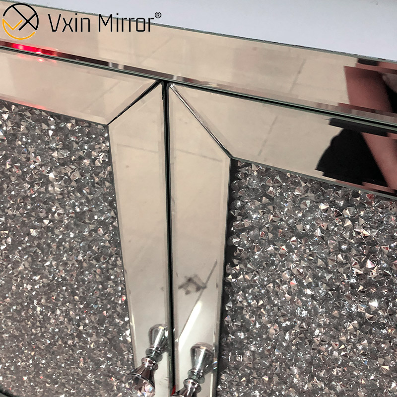 LED Glass Decor WXF-2123 خزانة دولاب مع أدراج معطي