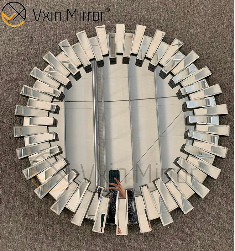 مصنع صيني Vxin فضي ديكور المنزل وحدة التحكم في الردهة مجموعة أثاث غرفة المعيشة المرآة