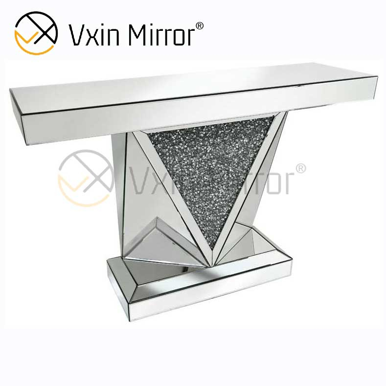 رخيصة Vxin أثاث غرفة المعيشة الحديثة ديكور المنزل سحق الماس مجموعة أثاث فاخرة طاولة وحدة التحكم