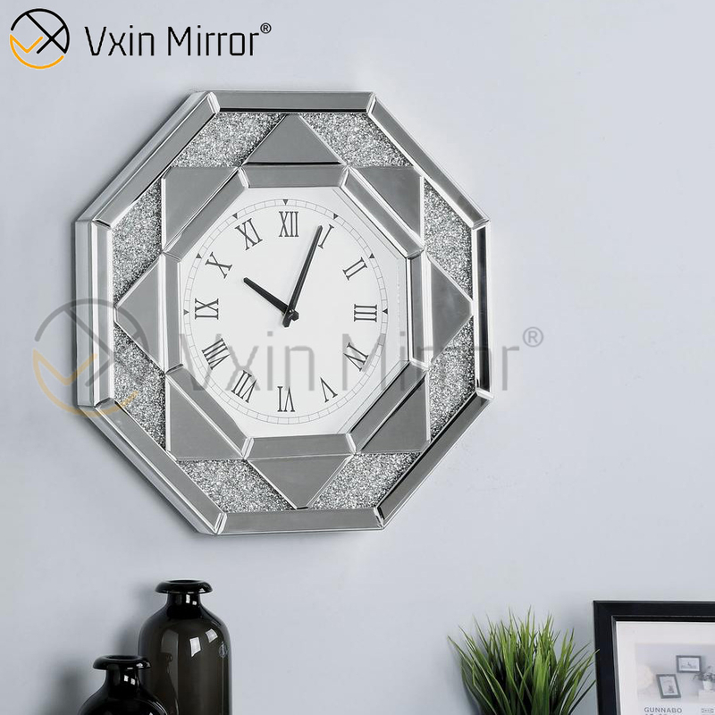 مرآة حائط VXin بثلاثة ألوان من الماس المكسر