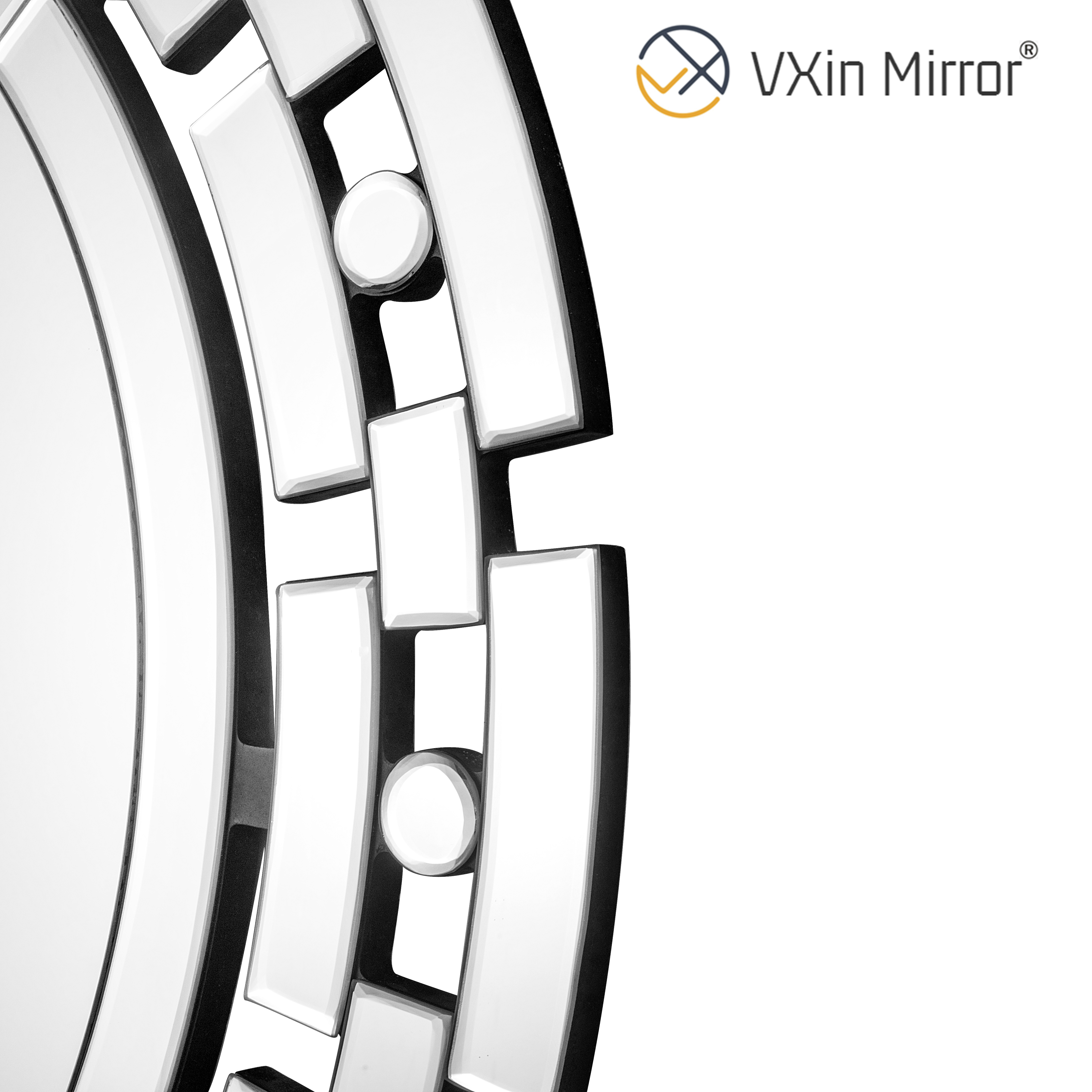 مرآة حائط من الزجاج الفضي VXin WXM-1124 Moden ديكور منزلي لغرفة المعيشة وغرفة النوم