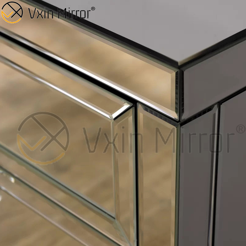 جودة موثوقة طويل القامة مرآة بجانب السرير من الأدراج والأرائك طاولة ليلية لغرفة المعيشة WXF-009