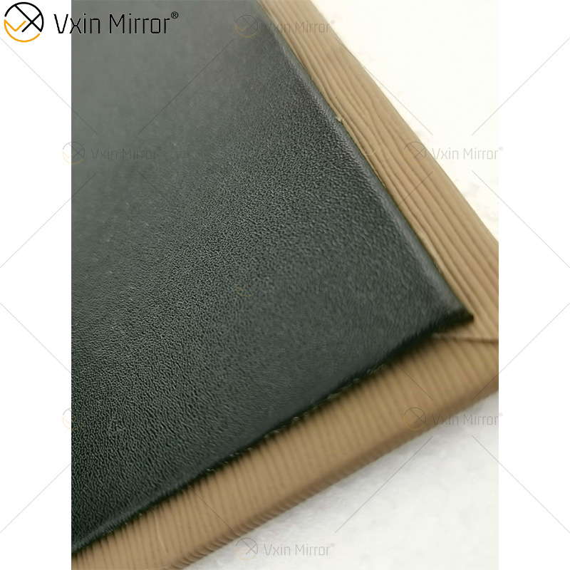 Vxin Mirror WXB-003 صندوق مناديل وجلد خشبي بني فاخر لديكور المنزل