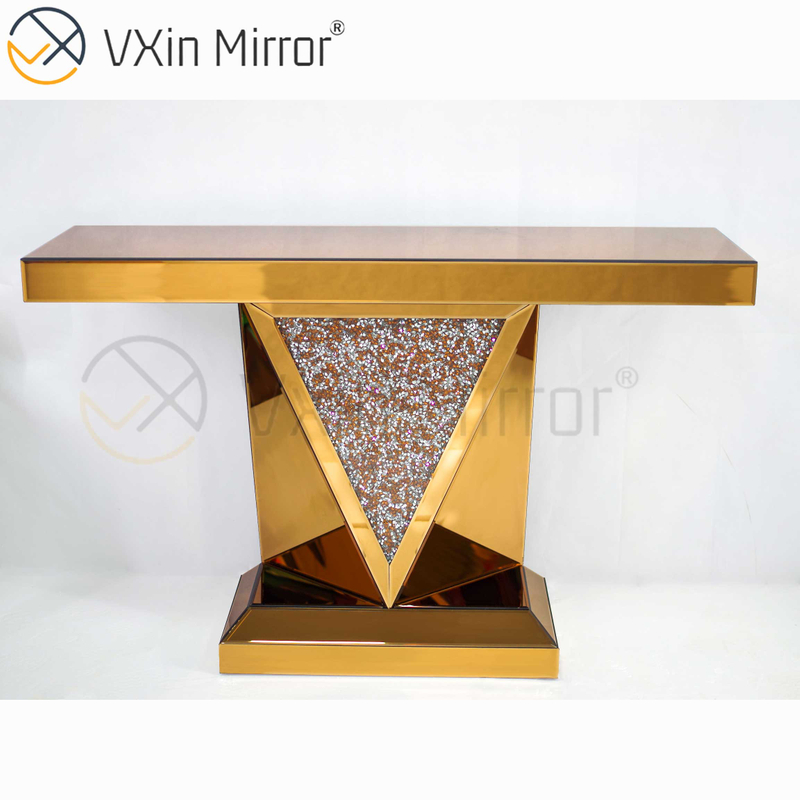 رخيصة Vxin أثاث غرفة المعيشة الحديثة ديكور المنزل سحق الماس مجموعة أثاث فاخرة طاولة وحدة التحكم
