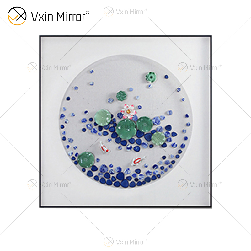 Vxin WXPA-050 الإبداعية الخرز زر الطلاء للديكور المنزل جدار الفن المعادن صورة معلقة لغرفة المعيشة مجموعة للبيع
