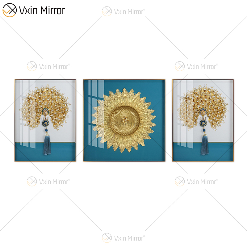 العتيقة الطراز Vxin WXPP-32 أشجار البساطة الطلاء للديكور المنزل مؤطرة مرآة جدار الفن ريشة معلقة صورة لغرفة المعيشة