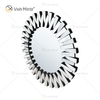 رخيصة WXM-1021 3d مرآة ملصقات الحائط تصميم خاص الفضة الزجاج غرفة المعيشة ديكور غرفة نوم مرآة الحائط