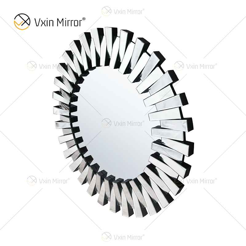 رخيصة WXM-1021 3d مرآة ملصقات الحائط تصميم خاص الفضة الزجاج غرفة المعيشة ديكور غرفة نوم مرآة الحائط