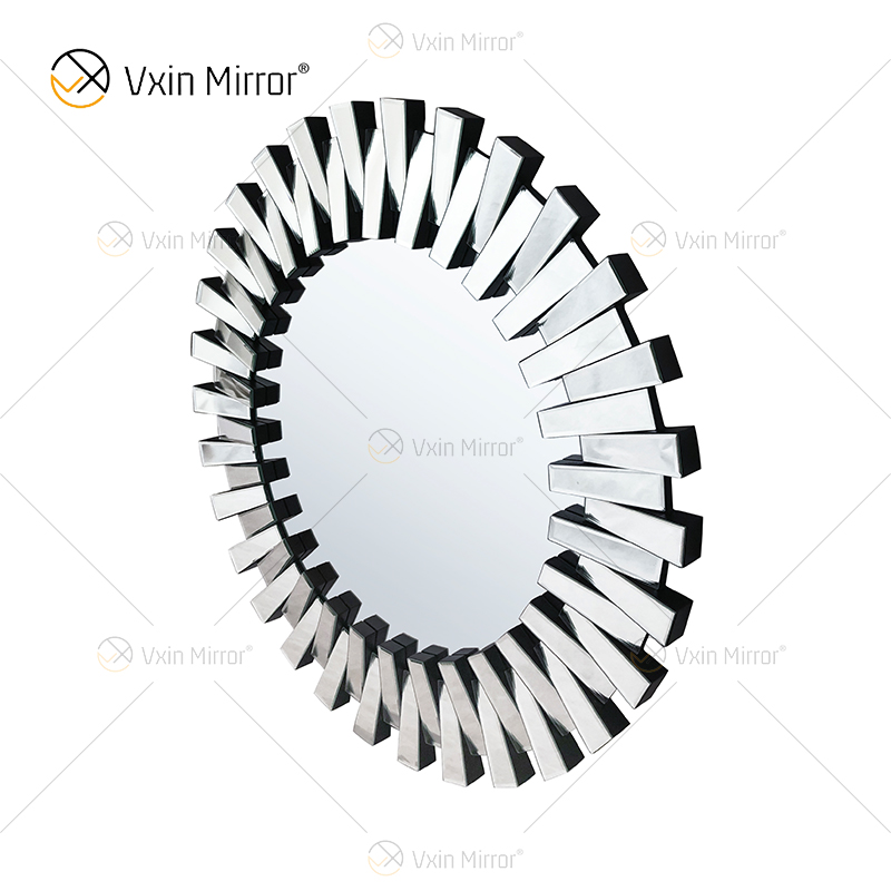 رخيصة WXM-1021 3d مرآة ملصقات الحائط تصميم خاص الفضة الزجاج غرفة المعيشة ديكور غرفة نوم مرآة الحائط