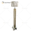 Night Stand WXFL-031 غرفة المعيشة الفاخرة الفضة LED العتيقة مصباح أرضي معكوسة مصباح مرآة