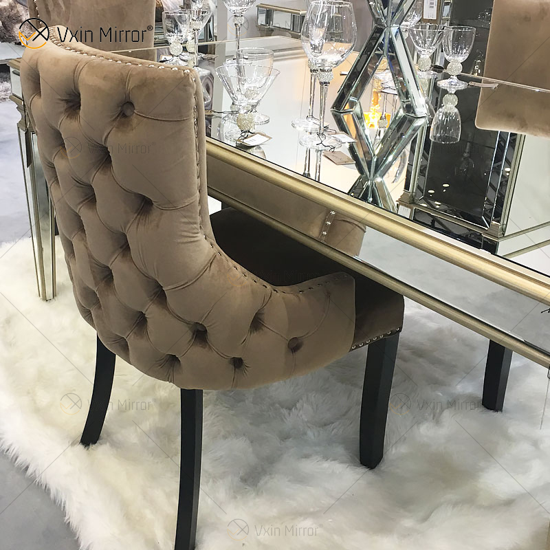 طاولة طعام فاخرة من Facoty WXF-0309 بإطار من الذهب الخالص