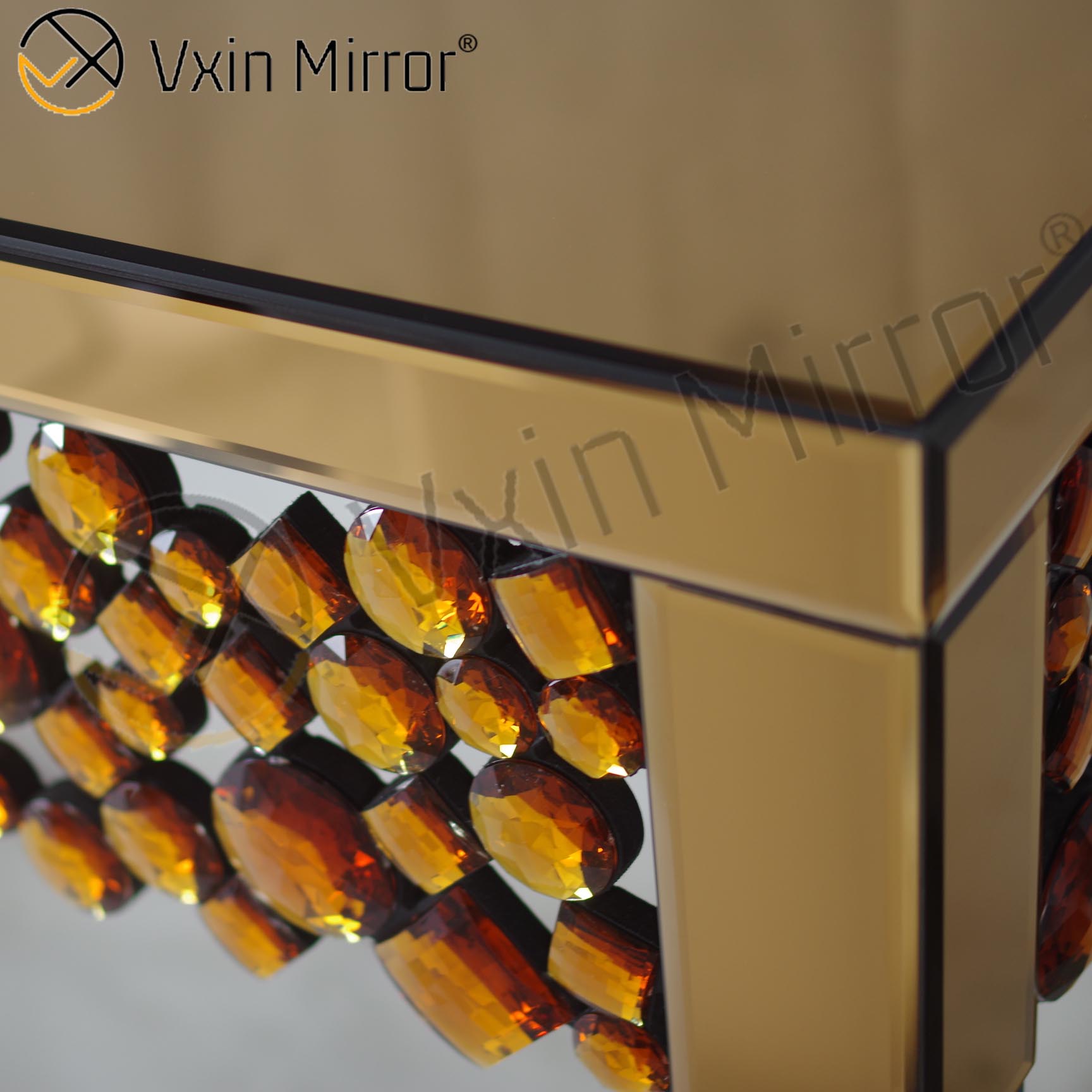 Vxin WXF-049 Oem Factory Chinese Factory طاولة وحدة التحكم بمرآة ضيقة بأرجل طويلة