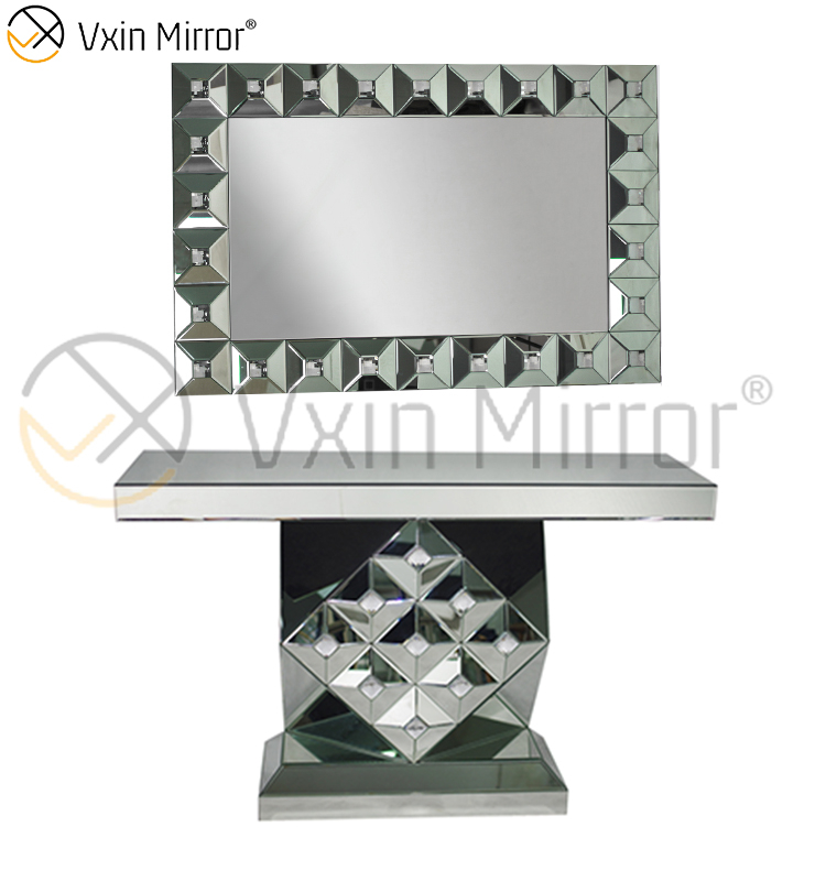 موثوقة ورخيصة Vxin Mirror أثاث صيني طاولة وحدة تحكم أكريليك حديثة مع مرآة