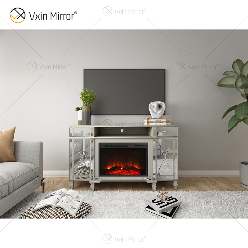 كلينجتون ، مدفأة معكوسة ، وحدة تحكم وسائط ، مدفأة كهربائية ، مدفأة معكوسة ، حامل تلفزيون ، خزانة WXF-413