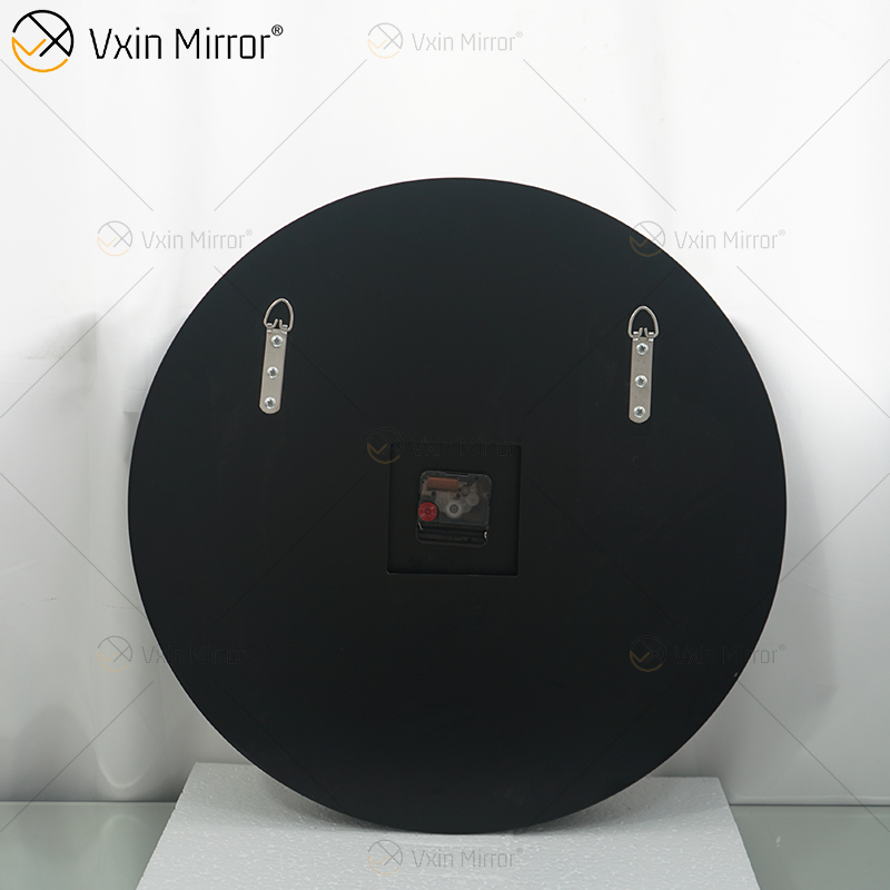 حار بيع الفضة الحديثة WXMC-010 سحق الماس جولة مرآة ساعة الحائط