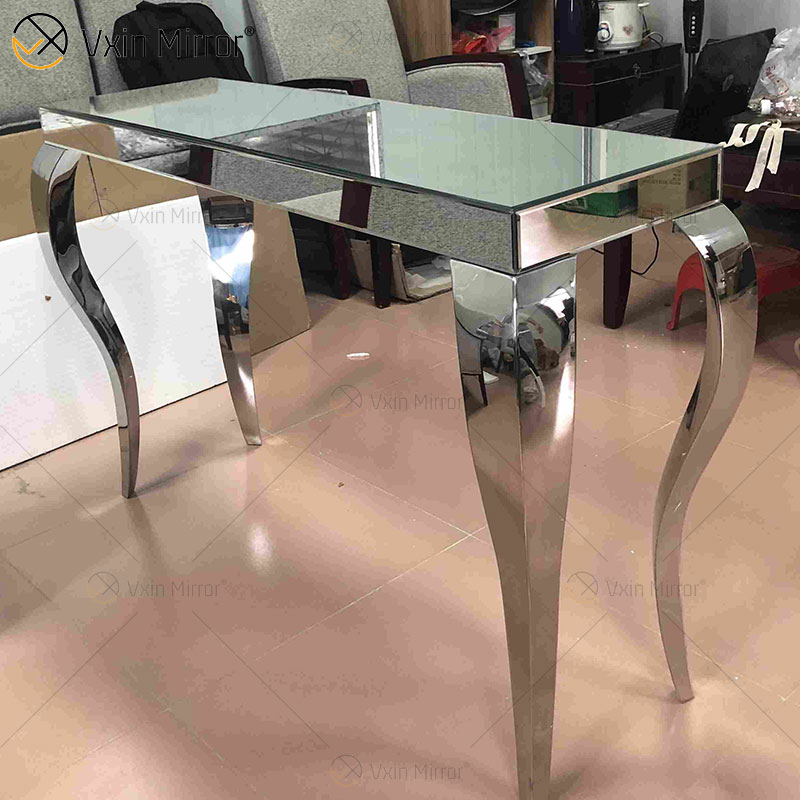 أثاث غرفة المعيشة الحديثة طاولة شاي لامعة منضدة قهوة معكوسة