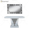 Vxin Mirror RTS Silver Luxury Crystal Console Table مع مدخل مرآة مع درج في أثاث غرفة المعيشة في المخزن