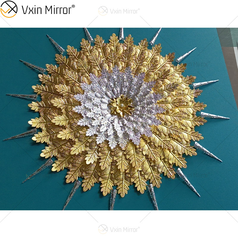 أحدث Vxin WXPP-39 ثلاثية الأبعاد مجردة جدار الفن معدن جدار ديكور فني ديكور المنزل غرفة المعيشة الفاخرة مؤطرة للمنزل مجموعة للبيع