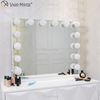 أنماط الملابس الفينيسية VXin WXDL-107 التحكم بمفتاح مرآة هوليوود الفضي اللامع مع لمبات 3 ألوان