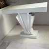 بيع ديكور المنزل WXF-1218 طاولة وحدة التحكم بمرآة إطار أبيض الأكثر شعبية على الطراز الأوروبي طاولة ضيقة طويلة لوحدة التحكم في الحائط