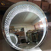 توريد مصنع عالي الجودة WXM-2595 3 ألوان LED ضوء مرآة مثمنة ماكياج مرآة مجموعة مرآة مخصصة المكونات الغرور مجموعة