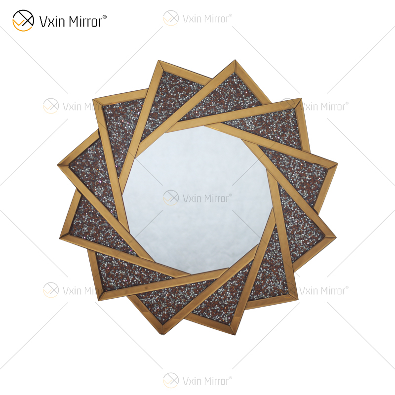 حار بيع VXin WXM-1779 الحديثة كريستال الفضة سحق الماس الجدار شنقا المرآة