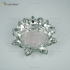 توريد المصنع Vxin Mirror Flower VX-07 Silver Candlestick Lotus Crystal Candle Holder