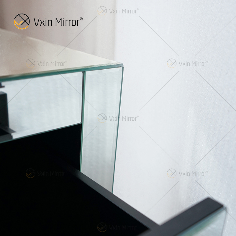 حار بيع أنيقة Vxin WXF-031-1 طاولة السرير مع 3 درج منضدة فضية معكوسة منضدة بجانب السرير