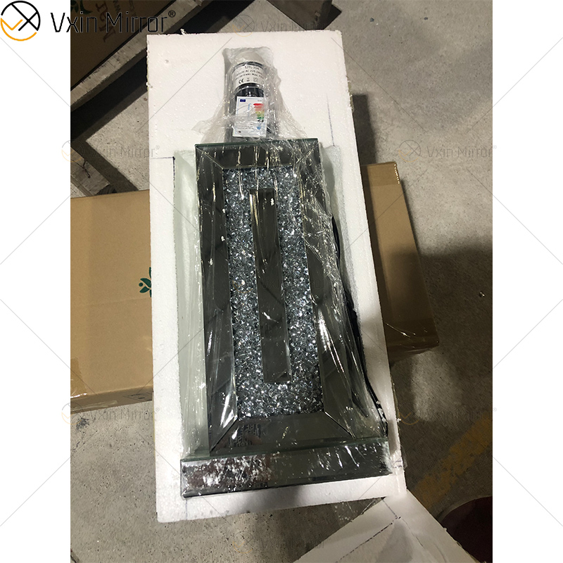 أعلى جودة WXTL-146 مصباح مرآة بجانب السرير من الكريستال المكسر مع غطاء للأريكة المقطعية