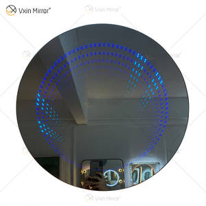 WXDL-114 LED جهاز تحكم عن بعد 6 ألوان مقاوم للماء مزود طاقة RGB مثبت على الحائط مرآة نفق خفيف بدون إطار