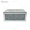 Vxin Factory Supply WXF-153 الفضة جدار ديكور الفضة المكسر الماس مرآة رف جدار مستطيل