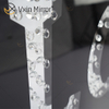 VXin WXMA-23 ديكور المنزل زجاج الإطار معكوسة الحب جدار الفن الكريستال الخزف اللوحة مرآة جدار الفن