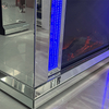 تصميم جديد WXMF096-2 LED فضي زجاج كريستال غرفة المعيشة مدفأة مع إدراج داخلي