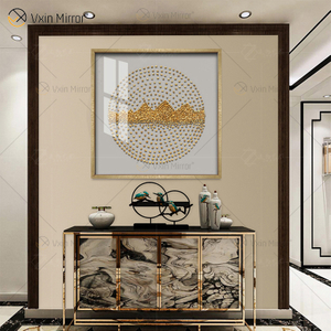 تصميم خاص Vxin WXPA-016 معدن جدار ديكور فني ديكور المنزل غرفة المعيشة الفاخرة مؤطرة قماش طباعة للمنزل مجموعة للبيع