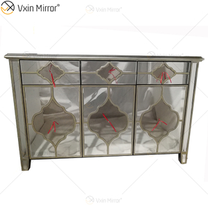 Top Design Sideboard WXF-676 خزانة دولاب فاخرة مضادة للذهب مع أدراج المعطي