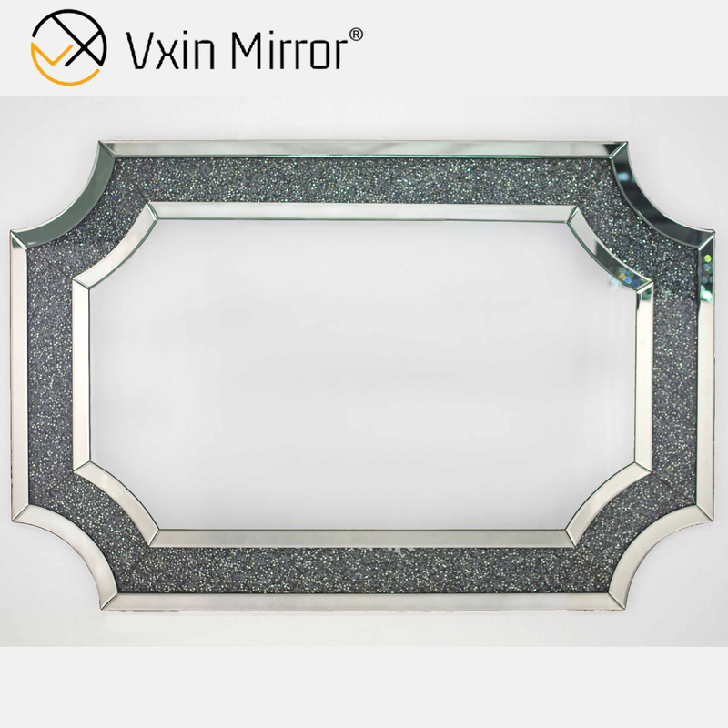 أحدث طاولة Vxin Mirror Silver Furniture Crush Diamond Console مع مرآة بطول