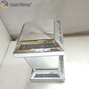 مرآة Vxin WXF-725 حديثة مستطيلة الماس معكوسة طاولة جانبية ثلاثية الأبعاد مرآة نهاية طاولة لغرفة المعيشة