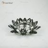 توريد المصنع Vxin Mirror Flower VX-07 Silver Candlestick Lotus Crystal Candle Holder