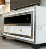 Vxin Mirror WXWF-790 الأثاث الحديث الأبيض الفضي الزجاج تلفزيون تقف