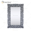 أعلى جودة الفضة البني 2 لون جدار ديكور WXM-1051 مرآة حائط كريستال فضية كبيرة