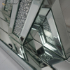 Vxin Mirror Hot البيع Silver Crystal W Design Console Table مع مدخل مرآة في أثاث غرفة المعيشة