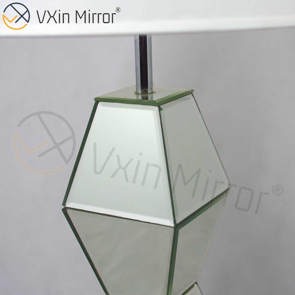 تصميم جديد WXTL-005 أثاث غرفة النوم الحديثة مصباح مرآة طاولة فضية مع مصباح مرآة عاكس الضوء
